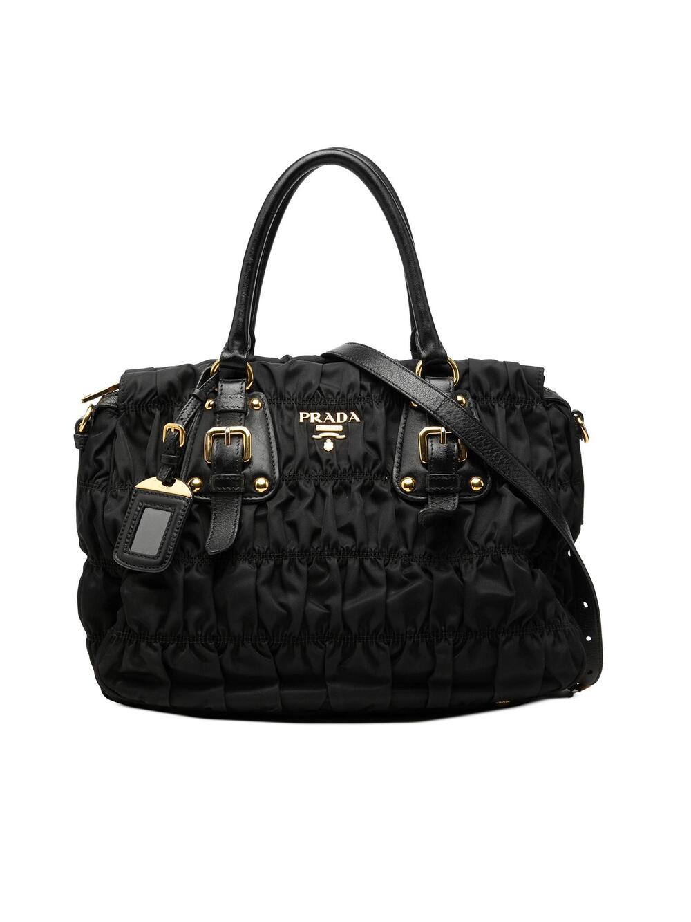 Prada Tessuto Gaufre Satchel Pre-Loved #375344P63B